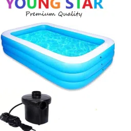 PREMIUM 10 Fts LENGTH AND 6 Fts WIDTH RECTANGULAR WATER SWIMMING POOL Inflatable Swimming Pool, Inflatable Toy Pump-image-64
