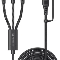 Portronics Type C 2 A 1.5 m Konnect J9 3-in-1 (Type C + 8Pin + Micro USB)-8