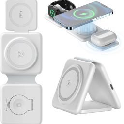 VELOGK Slim 3-in-1 Foldable Pad: Charge iPhone, AirPods, Watch Charging Pad-image-0