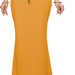 Woo THiNG Sari Shapewear in solid simple color Lycra Blend Petticoat-image-64