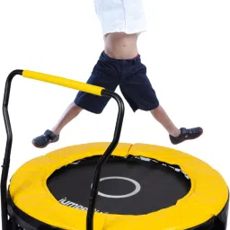 Trampoline for kids Jumping Rebounder with Handle Indoor Outdoor Fitness36in Trampoline-image-22