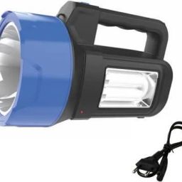 RECHARGABLE 25 w Led Torch + Bright emergency tube light+ BLINKER System is Water resistant, Energy-saving, ultra bright ,Long Range and long-life super bright LED bulbs are adopted With Fast Charging Battery is equipped with 1.4 AH long-life and maintenance-free rechargeable Lead acid battery.,No batteries required just plug - in (220 V) to re-charge.Excellent superior design with high quality body . Specifications 6 hrs Torch Emergency Light-47