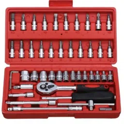 Socket Tool Set 46 in 1 Bit Socket Wrench Tool Kit Set Goti Tools Set Ratchet Socket Set-image-33
