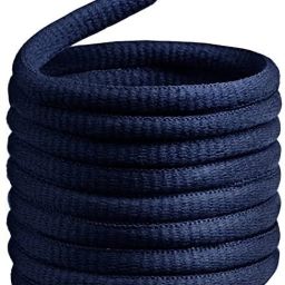 FEELPZONE 5 Pair Dark Blue Owal shoes laces wid Shoe Lace-image-60