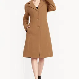 lime n lemon Tweed Solid Coat For Women-picture-28