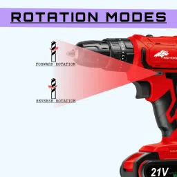 ranpra 21 V /SCREWDRIVER MACHINE HEAVY DUTY ( DOUBLE BATTERY ) Cordless Drill image 4