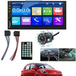 7Inch Full HD Double din Screen With Parking Black Camera Black LED-image-63