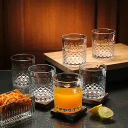 ceradeco Walse Thumb 220Ml Transparent Glass (Set Of 6 ) Every Day Glasses-picture-34