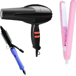 Trendy styler Fast Heating Hair Straightening Iron with hair dryer,And Roller Personal Care Appliance Combo-image-12