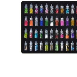 48 Bottles/Box 3D Nail Glitter Multicolor-image-64