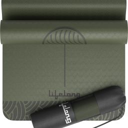 Yoga mat for Women & Men TPE Material 8 mm Anti-Slip 8 mm Yoga Mat-image-81