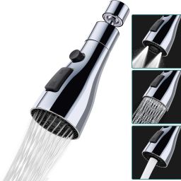 360° Rotating Kitchen Tap Extender | 3-Mode Water-Saving Faucet Attachment Aerator Foam Flow Faucet-image-52