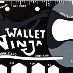 SHOKY LOOKS Wallet Ninja 18 in 1 Multi-purpose Credit Card Size Pocket Tool Multi Tool-image-26