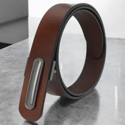Men Casual, Evening, Formal, Party Brown Texas Leatherite Belt-image-25
