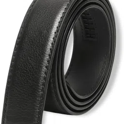 Men Black Artificial Leather, Texas Leatherite Belt-image-5