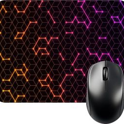 FINIXSTORE Premium Hexagonal Circuitry Printed (9 inch x 7 inch) Non Slip Base Mousepad-image-47