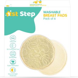Ultra Thin HoneyComb Lining, Extra Soft Super Absorbent Reusable and Washable Nursing Breast Pad-image-37