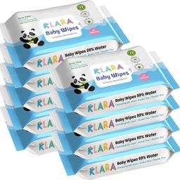99%Pure Water Baby Wipes with Aloe Vera,Rash-Free(72 Wipes Each Pack,Pack of 9)-image-60