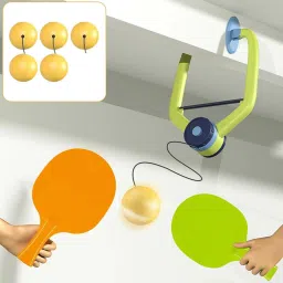 Hanging Table Tennis Paddles and Balls Self Training No Need Table with 6 Balls Table Tennis Kit-image-88