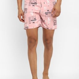 Bukkl Printed Pure Cotton Boxers LAFFER-8-Pink-image-39