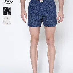 SI2 SLIP IN 2 Men Pack of 3 Printed Pure Cotton Boxers-47