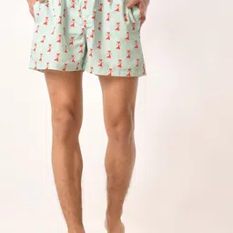 PURPLEMANGO THE FRUIT OF FASHION Hen Printed Pure Cotton Boxers Hen Print Men Boxer's-M-picture-11