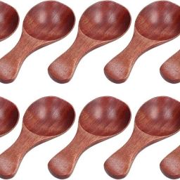 Wooden Small Spoon for Spice / Masala, Tea, Honey, Coffee, Sugar, 12 pcs set Disposable Wooden Table Spoon, Tea Spoon, Sugar Spoon, Soup Spoon Set-image-61