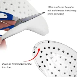 mantavya 1 Pair Memory Foam Shoe Comfortable Insoles Supports Heel & Arch Insole image 5