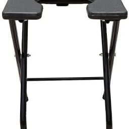 Foldable with anti skid rubber legs Commode Chair-image-77