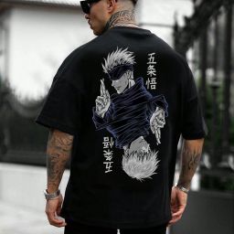 Men Printed Round Neck Cotton Blend Black T-Shirt-image-95