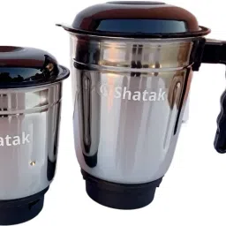 STAINLESS STEEL MIXER(1.2 L),GRINDER(0.8 L) SET OF 2 JAR WITH LID Mixer Juicer Jar-picture-11