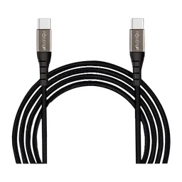POWERUP Type C to Type C 4.9 Feet (1.5M) Cable (Reversible Design, Black)-12