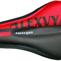 Red & Black Bicycle Soft Gel Saddle Cover (11*7.5 Inch) Cushion Pad City Cycle Bicycle Seat Cover, Saddle Cover Free Size-20