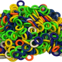 Pigeon Foot Mix Colour Rubber Ring 40 Pcs Bird Shoulder Guard Bird Shoulder Guard-image-31