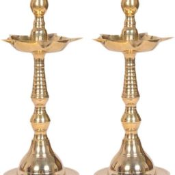 KERLA FANCY Brass (Pack of 2) Table Diya Set-19