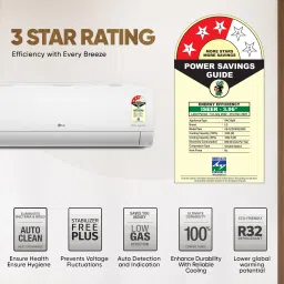lg 2025 Model AI Convertible 6-in-1 1 Ton 3 Star Split AI Dual Inverter with VIRAAT Mode, Diet Plus Mode, Faster Cooling and Energy Saving AC- White image 5