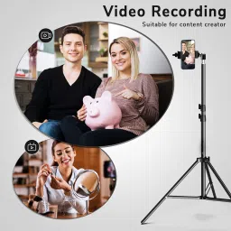 Speeqo 7 Feet Portable Adjustable Tripod Stand, Rotating Ball Head Mobile Clip Monopod Tripod, Tripod Bracket, Tripod Ball Head, Monopod, Tripod Kit image 4