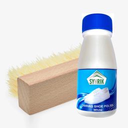 Oinic (Pack of 2) Canvas shoe polish & Handy size small shoe brush for canvas shoes. Canvas Shoe Cleaner-image-63