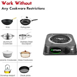 appgen 2000 W Induction Cooktop Push Button image 4