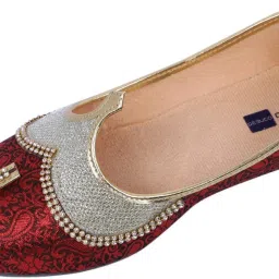 Men's Ethnic Maroon Wedding and Sherwani Jutti, Mojari (7) Mojaris For Men-7