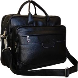 Men & Women Black Messenger Bag - Extra Spacious-image-63