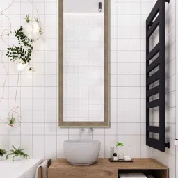 elegant arts and frames Beige Synthetic Wood French Full Length Mirror-picture-35