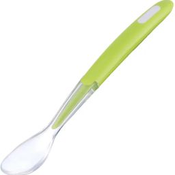Soft Silicone Gel Tip Baby Infant Feeding First Stage Training Spoon (Green)- Silicone-24
