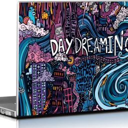 PIXELARTZ Laptop Skin Abstract Graffiti HD Quality 15.6 Inches Multi Color (9083 ) Vinyl Laptop Decal 15.6-55