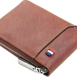 Men & Women Casual Brown Artificial Leather RFIDCard Holder-image-72