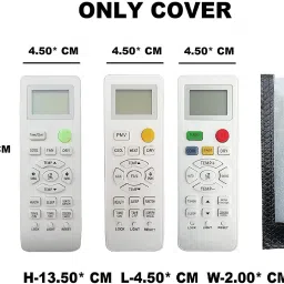 BhalTech VE-131 PU Leather Case Cover Perfect Fitting Specially Designed Fully Protective Remote (Only Remote Cover) Pls Check Your Remote Dimensions Compatible Haier AC Remote Controller image 2