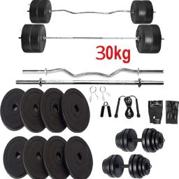 FITNESS GYM KIT + 3Ft.(Straight + Bend) RODS & FITNESS ACCESSORIES Fitness Accessory Kit Kit-26