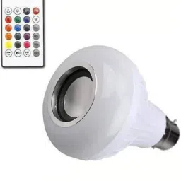 LKDS 3 in 1 12W Led Bulb with Bluetooth Speaker Music Light Bulb B22 + Rgb Light Ball Bulb Colorful with Remote Control for Home, Bedroom, Living Room, Party Decoration Smart Bulb-2
