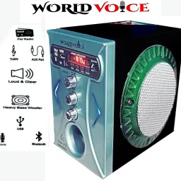 world voice BTO SUPER-XL Sky Blue DJ LED Sub-woofer/ECHO MIC SYSTEM BT/FM/MP3/USB/SDCard/AUX 160 W Bluetooth Home Audio Speaker-16