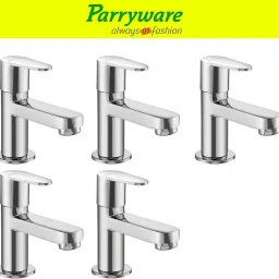 Uno Pillar Tap for Wash Basin – Brass Body, Chrome Finish set of 5 pic 297 Pillar Tap for Wash Basin – Brass Body, Chrome Finish, Single Lever Faucet Pillar Tap Faucet-image-44